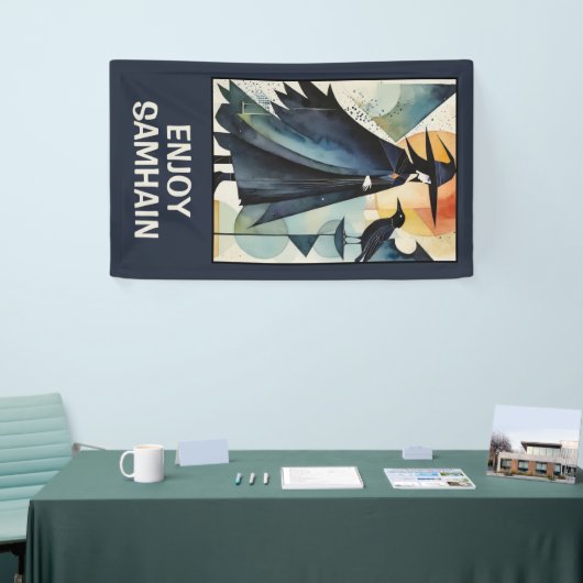 モダン魔女 – 抽象芸術アートワーク3 – ファンおもしろい 横断幕 (トレードショー)