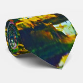 モダン鮮やかコンテンポラリーカラフル抽象芸術アート ネクタイ (ロール)