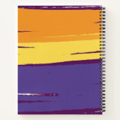 モダン鮮やかデザインカスタム文字 ノートブック (裏面)