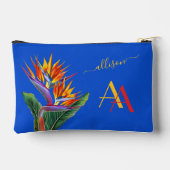 モダン鮮やかフローラカスタム名 アクセサリーポーチ (裏面)