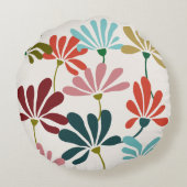 モダン鮮やかフローラ ラウンドクッション (裏面)