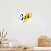 モダン鮮やか図はっきりしたデザイン ポスター (キッチン)