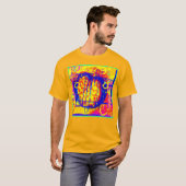 モダン鮮やか抽象芸術 Tシャツ (正面フル)
