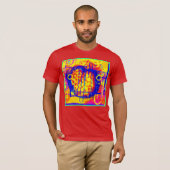 モダン鮮やか抽象芸術 Tシャツ (正面フル)