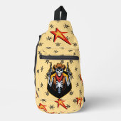 モダン鮮やかCountry Western USAカウボーイ スリングバッグ (正面)