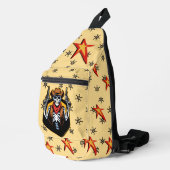 モダン鮮やかCountry Western USAカウボーイ スリングバッグ (右コーナー)