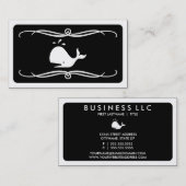 モダン鯨（色のカスタマイズ可能） 名刺 (正面/裏面)