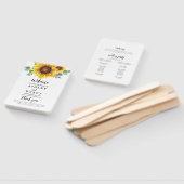 モダン黄ひまわり結婚の ハンドファン (組立なし)