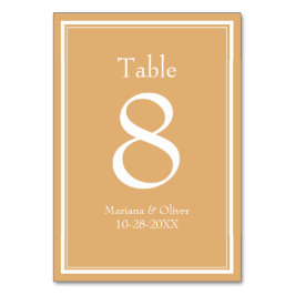 モダン黄色の表の最小数 テーブルナンバー