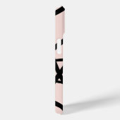 モダン黒とベージュの抽象芸術線 Case-Mate iPhoneケース (裏面 / 右)