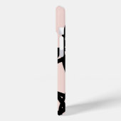 モダン黒とベージュの抽象芸術線 Case-Mate iPhoneケース (裏面 / 左)