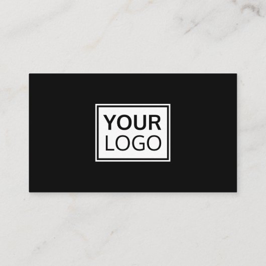 モダン黒または任意の色のロ縁どロのソーシャルメディア 名刺 (裏面)