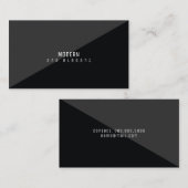 モダン黒エレガントミニマルく 名刺 (正面/裏面)