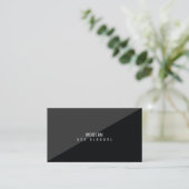 モダン黒エレガントミニマルく 名刺 (スタンド正面)