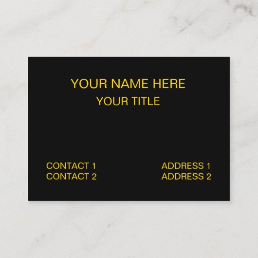 モダン黒エレガント企業の 名刺 (裏面)