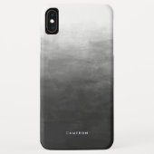 モダン黒グラデーシグラデーションョパーソナライズされたン Case-Mate iPhoneケース (裏面)