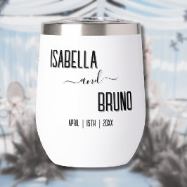 モダン黒スタイリッシュパーソナライズされた文字結婚ズ