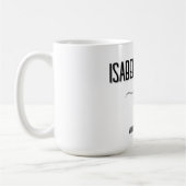 モダン黒スタイリッシュパーソナライズされた文字結婚ズ コーヒーマグカップ (左)