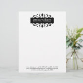 モダン黒フレームヴィンテージアクセント レターヘッド (スタンド正面)