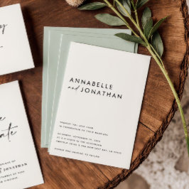 モダン黒ミニマルコンテンポラリー文字sa セーブザデート