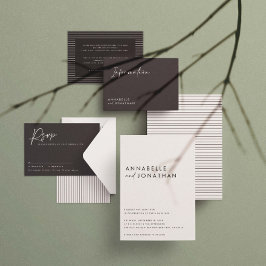 モダン黒ミニマルコンテンポラリー文字sa セーブザデート