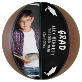 モダン黒人大学院卒業記念写真 バスケットボール (縦)