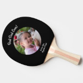 モダン黒写真最高のパパ 卓球ラケット (横)