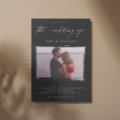 モダン黒動揺して写結婚真 招待状