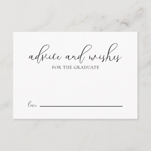 モダン黒台大学院アドバイス卒業 エンクロージャーカード (正面)