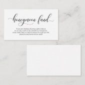 モダン黒書とハネムーン結婚基金 エンクロージャーカード (正面/裏面)