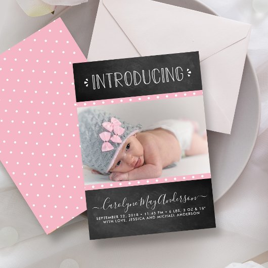 モダン黒板の誕生のお知らせ 案内状