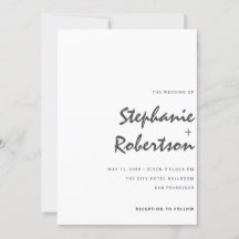 モダン黒白のミニマル結婚ム脚本