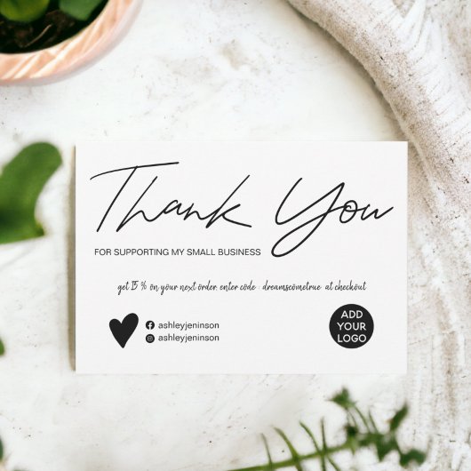 モダン黒白の台本を感謝していす 招待状