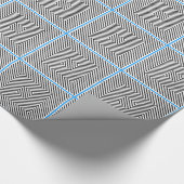 モダン黒白 ラッピングペーパー (角)