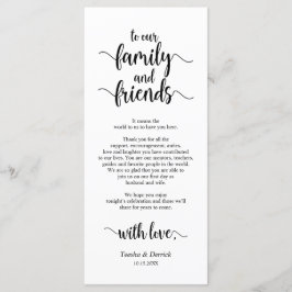 モダン黒素朴、配置設定サンキューカード プログラム