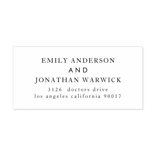 モダン黒結婚帰還 セルフインキングスタンプ (デザイン)