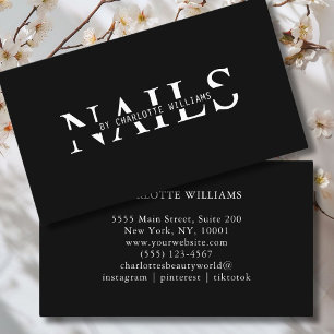 モダン黒 名刺