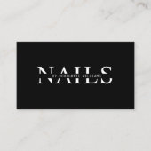 モダン黒 名刺 (正面)