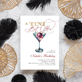 モダンＡ　ティニ・ビット・オルダー　マルティーニ　チェリー　バースデー 招待状