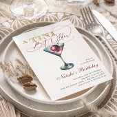 モダンＡ　ティニ・ビット・オルダー　マルティーニ　チェリー　バースデー 招待状