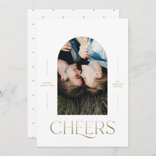 モダン1エレガント枚の写真タイポグラフィ金ゴールド