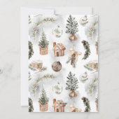 モダン1フォトファミリークリスマス シーズンカード (裏面)