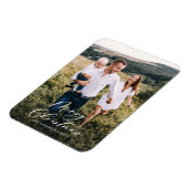 モダン1ミニマル枚の写真のクリスマエレガントス マグネット (左側)