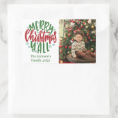 モダン1ミニマル枚の写真のクリスマエレガントス 長方形シール (バッグ)