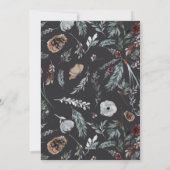 モダン1枚のエレガント写真クリスマススクリプト シーズンカード (裏面)