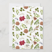 モダン1枚のエレガント写真クリスマススクリプト シーズンカード (裏面)