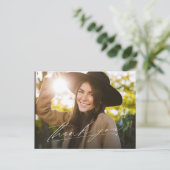 モダン1枚の写真を作成感謝していする ポストカード (スタンド正面)