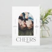 モダン1枚フォトタイポグラフィブラック+ホワイトクリスマス (スタンド正面)