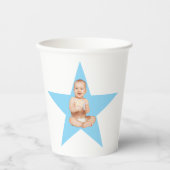 モダン1歳の誕生日パーティー1歳のパーティーの好意 紙コップ (正面)