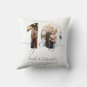 モダン10周年結婚写真2 クッション (裏面)